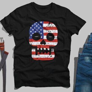 American Flag Skull T shirt Unisex | Hoodie ,Sweatshirt |